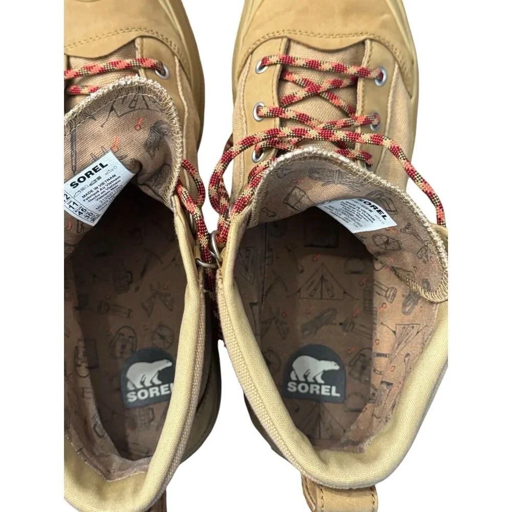 Sorel Scout N About Mid Sneaker Gear Casual Boots Caribou Buff Men’s Size 12